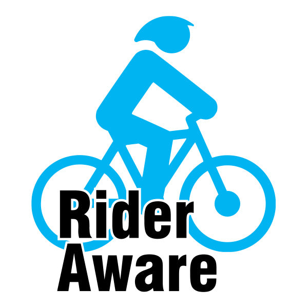 Cyclist Aware Sticker - Blue