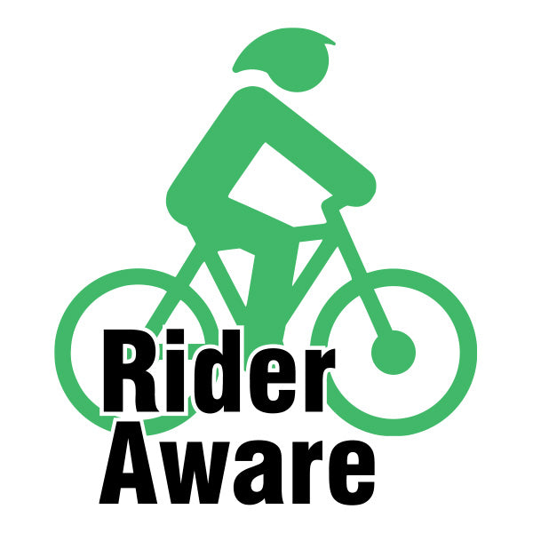 Cyclist Aware Sticker - Green