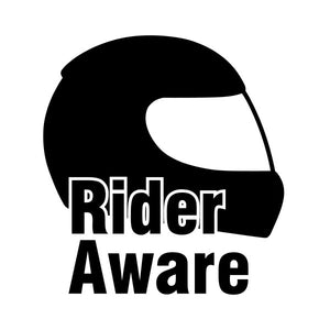 Rider Aware Sticker - Black